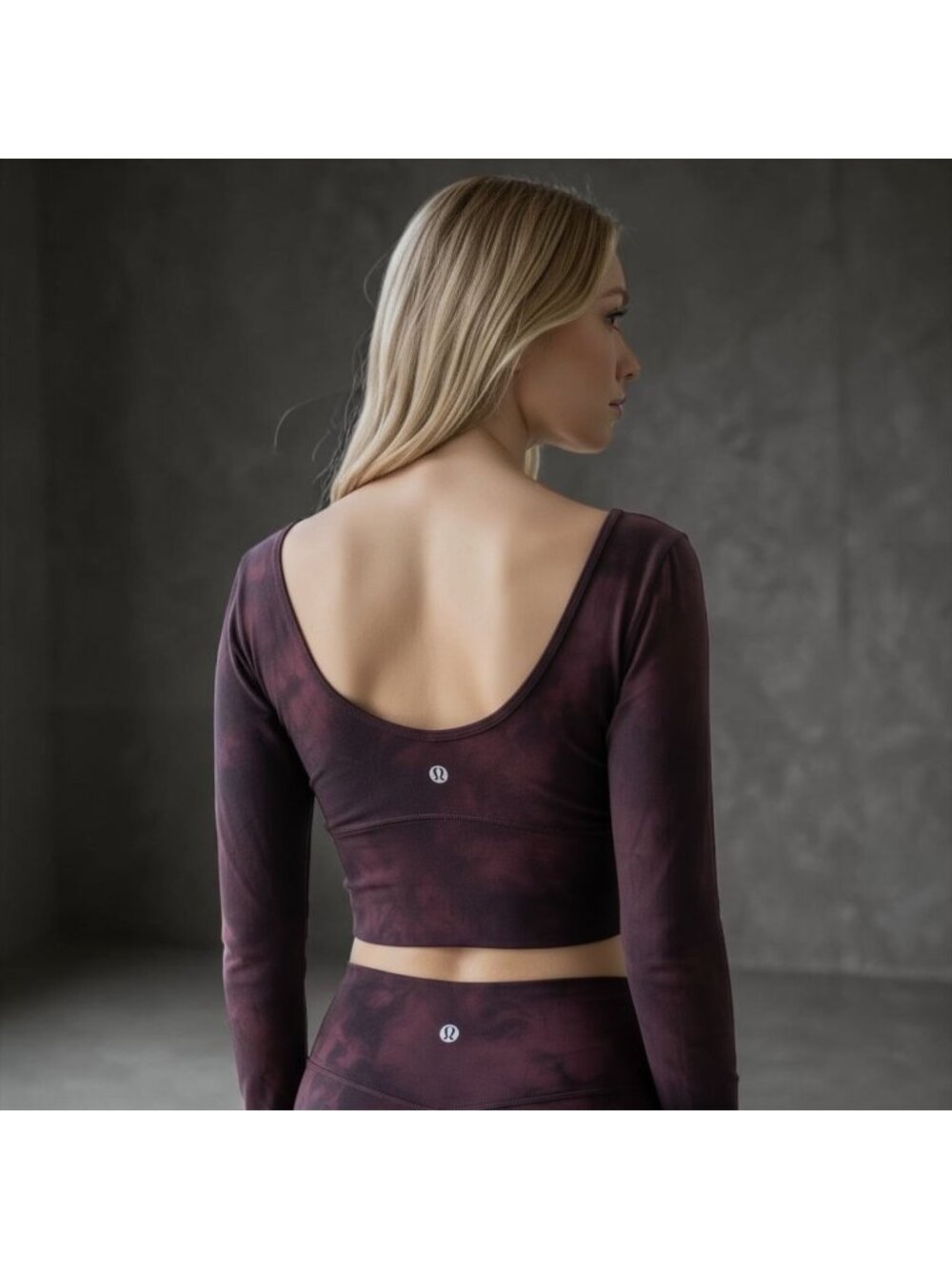 NEW Lululemon Women Align Long Sleeve Shirt Black V-Neck Cropped Yoga Top Size 4
